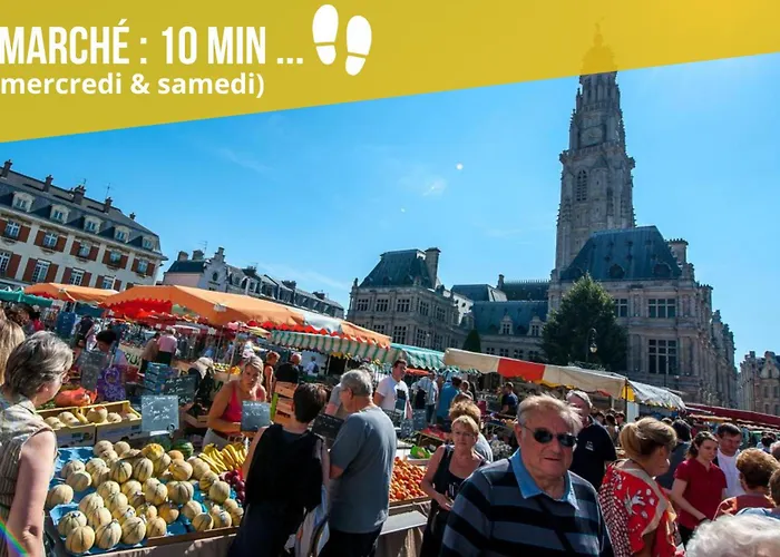 Appartement Grand Rdc 6 Pers Stationnement Gratuit Arras